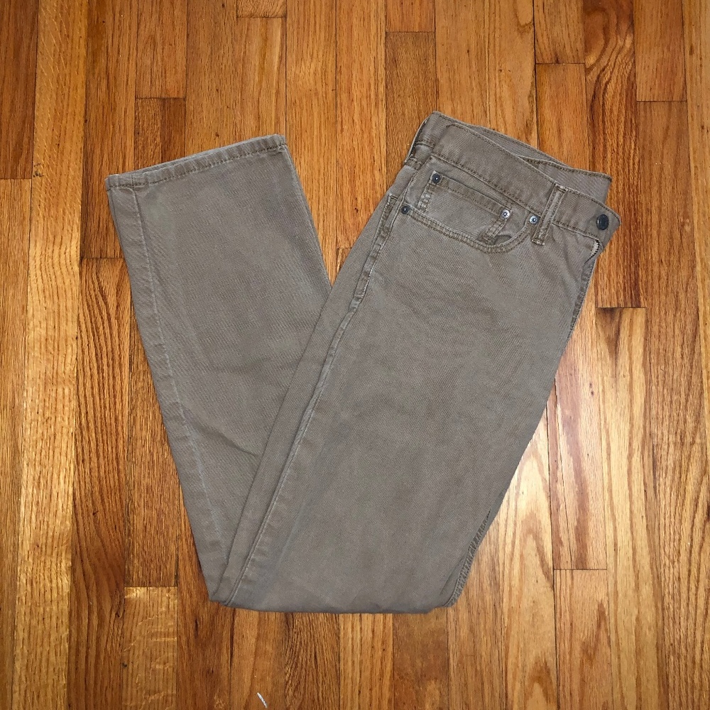 Men's Levi 514 Tan Jeans 34 x 32